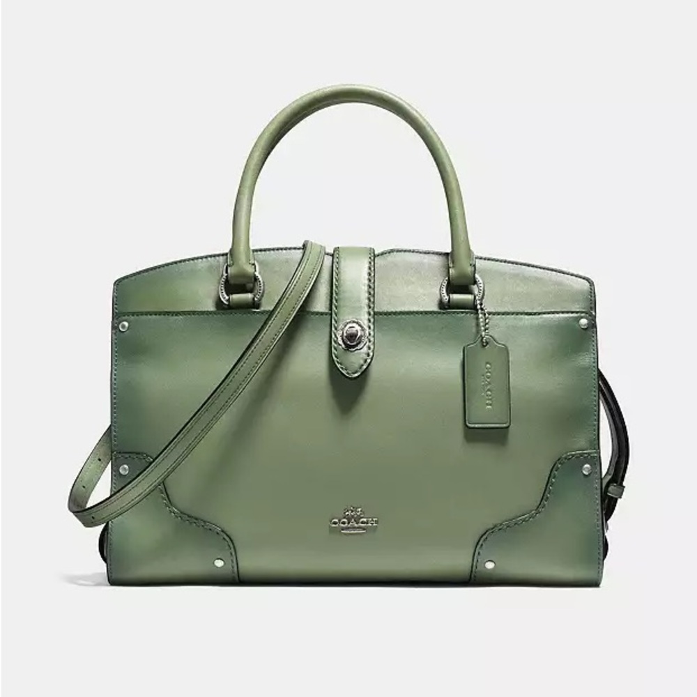 Coach Mercer Satchel - Green